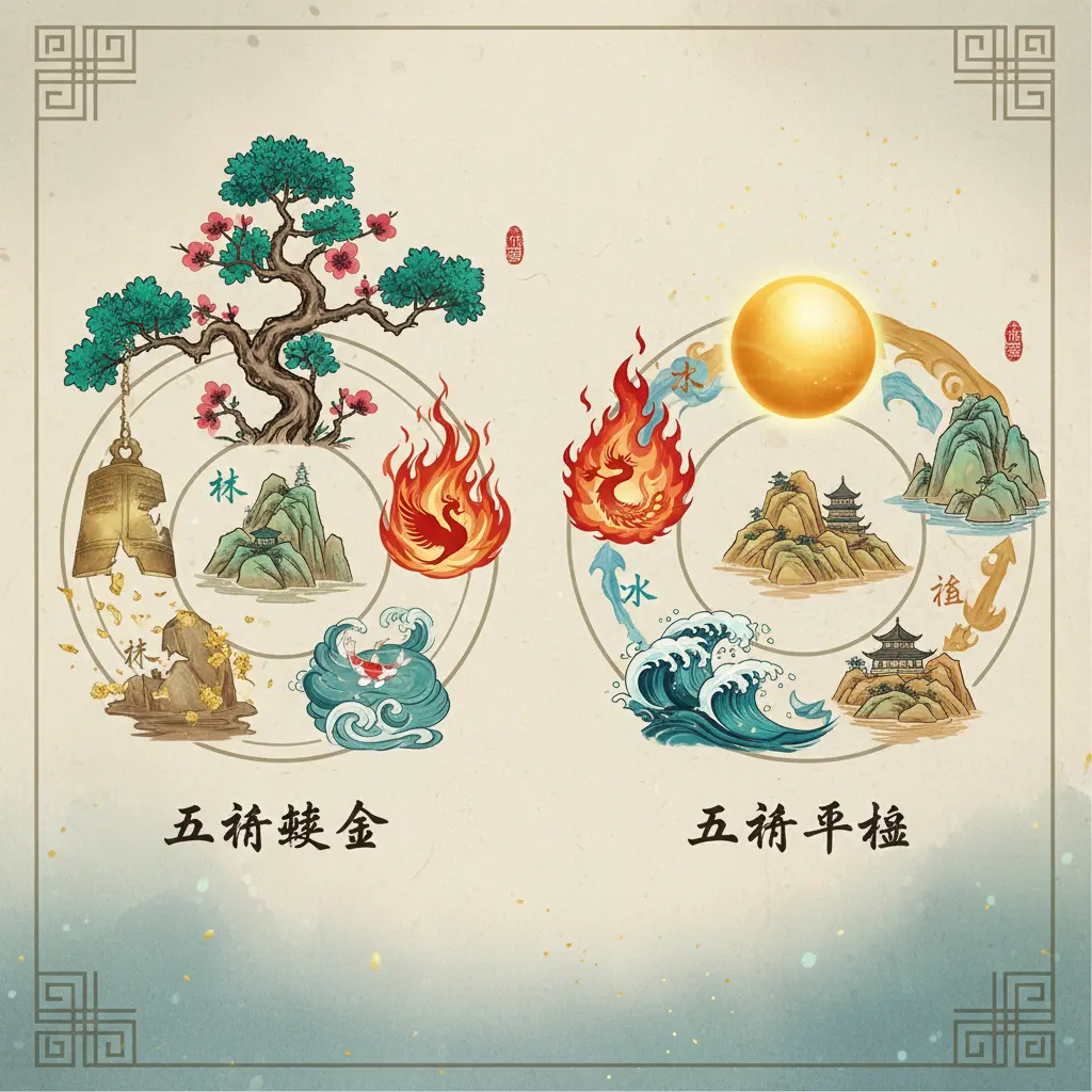 五行平衡 - 五行缺金