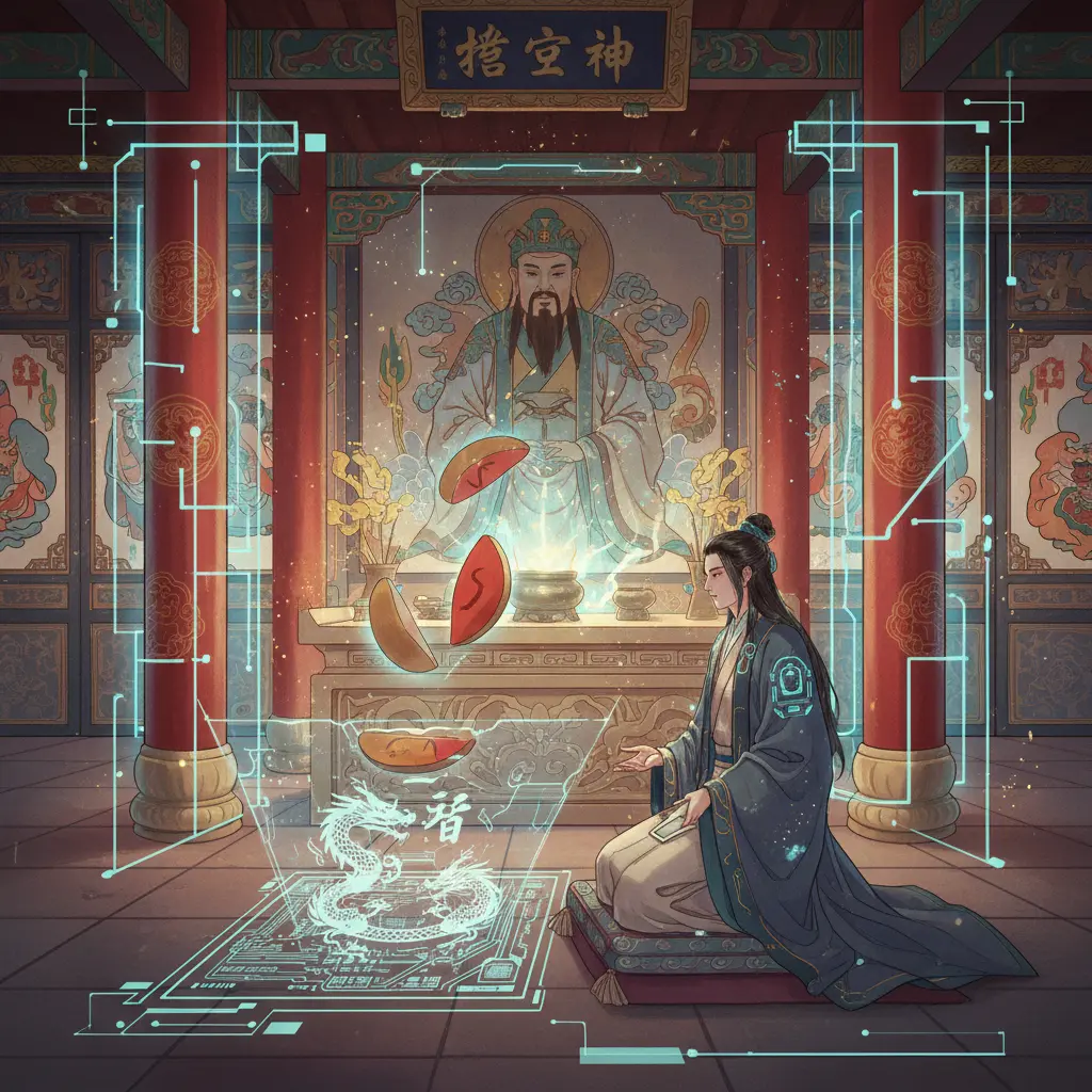 道教問神 - 擲筊