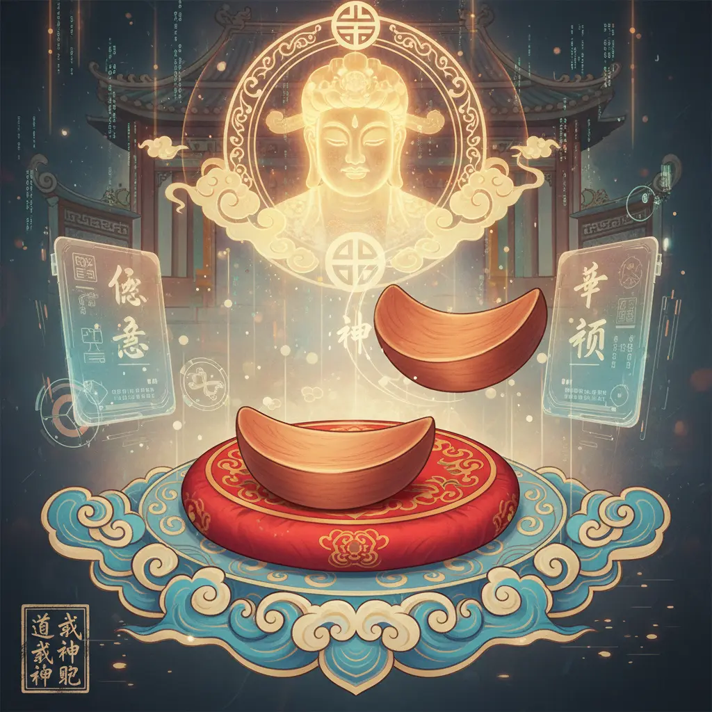 道教問神 - 筊杯