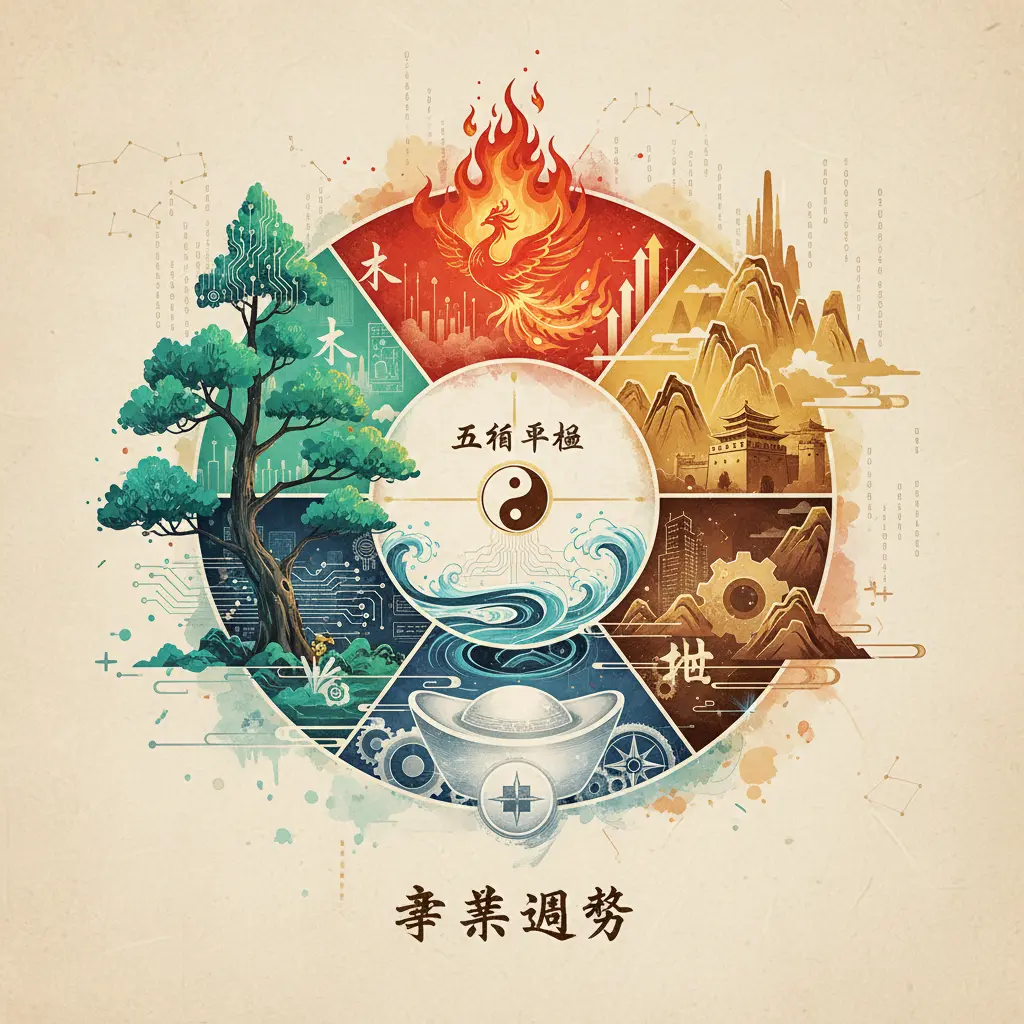 事業運勢 - 五行平衡